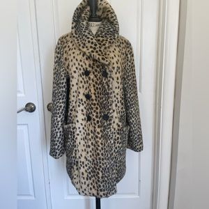 Faux leopard forever 21 coat